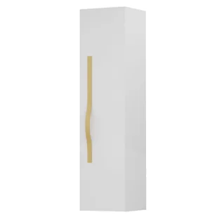 Słupek łazienkowy Krofam Vog 130x33x30 cm biały połysk 159-0007 - Szafki łazienkowe - miniaturka - grafika 1