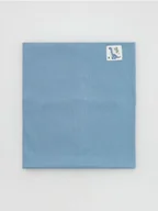 Apaszki i szaliki damskie - Reserved - Bawełniany komin z naszywką - jasnoniebieski - miniaturka - grafika 1