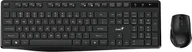 Zestawy myszka + klawiatura - Klawiatura + mysz Genius Genius KM-8206S COPILOT, zestaw klawiatura CZ/SK, klasyczna, 2.4 [Ghz], bezprzewodowa, czarna 31340017409 - miniaturka - grafika 1