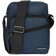 Torby męskie - Torba Saszetka Męska Na Ramię Sportowa Torebka Raportówka Pojemna Granatowy - miniaturka - grafika 1