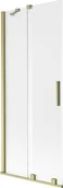 Parawany nawannowe - Mexen Velar parawan nawannowy 2-skrzydłowy rozsuwany 85 x 150 cm, szron, złoty szczotkowany - 896-085-000-31-55 - miniaturka - grafika 1