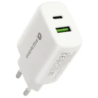 Ładowarki do telefonów - everActive ŁADOWARKA SIECIOWA Z GNIAZDEM USB QC3.0 ORAZ USB-C PD PPS 25W SC-370Q - miniaturka - grafika 1