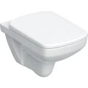 Miski WC - GEBERIT 501.961.00.1 Selnova Square Zestaw wiszącej miski WC, lejowa, 53cm, Rimfree, z deską - miniaturka - grafika 1