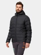 Odzież trekkingowa męska - Jack Wolfskin Kurtka puchowa Ather Down Hoody 1207671 Czarny Regular Fit - miniaturka - grafika 1