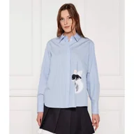 Koszule damskie - Karl Lagerfeld Koszula ikon Loose fit - miniaturka - grafika 1