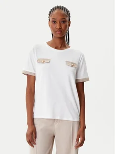 Morgan T-Shirt 252-DAEL Biały Regular Fit - Koszulki i topy damskie - miniaturka - grafika 1