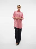 Koszule damskie - Vero Moda Koszula "Ilisa" w kolorze różowo-białym - miniaturka - grafika 1