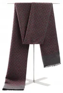 Apaszki i szaliki męskie - SZAL SZALIK MĘSKI ZIMOWY WZÓR CZERWONY - miniaturka - grafika 1