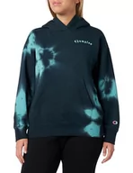 Bluzy damskie - Champion Damska bluza z kapturem, Turkusowy/Carbon, L - miniaturka - grafika 1