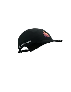COMPRESSPORT Czapka biegowa 5 PANEL LIGHT CAP black sunset - Czapki i chusty sportowe męskie - miniaturka - grafika 1