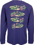 Koszulki męskie - t-shirt męski SANTA CRUZ SLASHER FLIP LS TEE Navy Blue - miniaturka - grafika 1