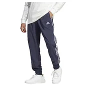 Spodenki męskie - adidas Męskie spodnie Aeroready Essentials Tapered Cuff Woven 3 paski - miniaturka - grafika 1