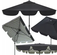 Parasole ogrodowe - Wytrzymały PARASOL OGRODOWY SKŁADANY Mocny ŁAMANY Stalowy pawilon PREMIUM - miniaturka - grafika 1