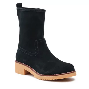 Clarks Botki Eden Mid Hi 261612834 Black - Botki damskie - miniaturka - grafika 1