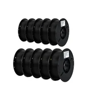 Filamenty i akcesoria do drukarek 3D - filamenty do drukarek 3D, mieszane kolory, przyjazne dla środowiska, 10 kg PLA czarny - miniaturka - grafika 1