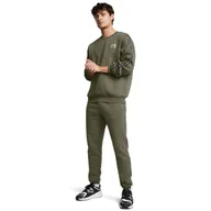 Spodnie sportowe męskie - Męskie spodnie dresowe Under Armour UA Icon Fleece Jogger Taping - zielone - UNDER ARMOUR - miniaturka - grafika 1