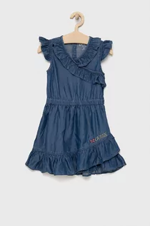 Sukienki - Guess sukienka dziecięca mini rozkloszowana - grafika 1