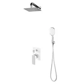 Baterie podtynkowe - Omnires PARMA SYS PM16 CRB CHROM + BIAŁY system prysznicowy podtynkowy - miniaturka - grafika 1