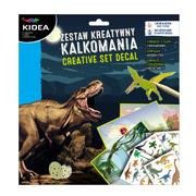 Zabawki kreatywne - Derform Zestaw kreatywny Kalkomania Dinozaury - miniaturka - grafika 1