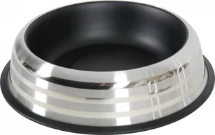 Zolux Miska antypoślizgowa inox MERENDA 225 ml czarna - Miski dla kotów - miniaturka - grafika 1