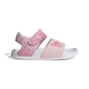 Buty dla dziewczynek - Sandały dziecięce adidas ADILETTE różowe ID2624 - miniaturka - grafika 1