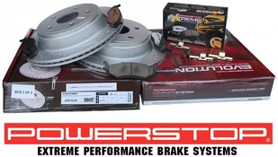 Tylne klocki Z36 + WIERCONE nacinane tarcze hamulcowe POWERSTOP EVOLUTION Dodge Durango 2004-2009 - Tarcze hamulcowe - miniaturka - grafika 2