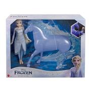 Lalki dla dziewczynek - Mattel, Lalka Frozen Kraina Lodu Elsa i Nokk zestaw - miniaturka - grafika 1