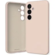 Etui i futerały do telefonów - Etui MERCURY Silicone do Samsung Galaxy S25+ Różowo-piaskowy - miniaturka - grafika 1