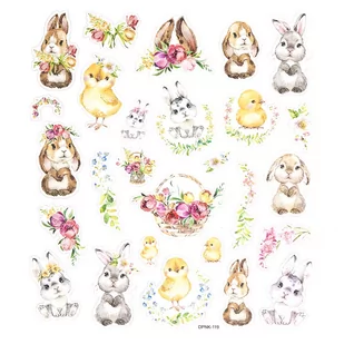 Naklejki Z Brokatem Króliczki I Kurczaczki 27Szt Dp - Scrapbooking - miniaturka - grafika 1