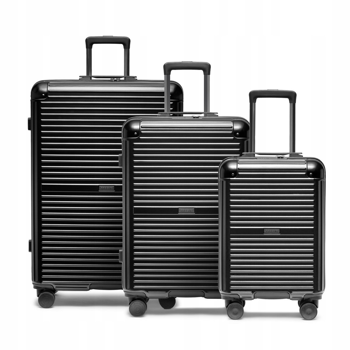 PUCCINI Zestaw WALIZEK Podróżnych Poliwęglan PC Komplet Twarde 3w1 PC034-1