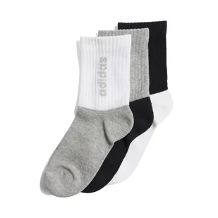 Skarpety za kostkę ADIDAS LIN KIDS CRW 3P JF8538 – Czarny - Skarpetki damskie - miniaturka - grafika 1