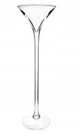 Świeczniki - Szklany Wazon Martini Kielich Świecznik h50 d15 - miniaturka - grafika 1