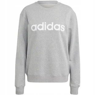 Bluza damska adidas Essentials Linear French Terry szara IC6880 M - Bluzy damskie - miniaturka - grafika 1