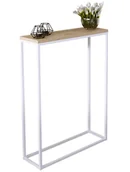 Konsole i sekretarzyki - Skandynawska konsola biały + dąb artisan G1-W61 - miniaturka - grafika 1