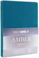 Prześcieradła - DecoKing Jersey/AMBER/BLUESAPPHIRE/120-140x200+30 - miniaturka - grafika 1
