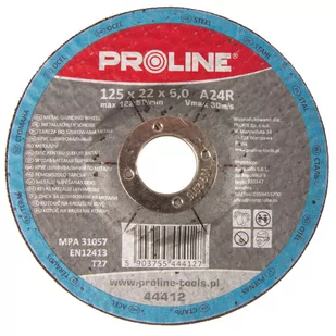 Proline TARCZA DO SZLIFOWANIA METALI, WYPUKŁA ROZMIAR 125x6.0 mm 44412 - Tarcze do pił - miniaturka - grafika 2
