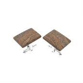 Spinki do mankietów i krawatów - Spinki do mankietów Jaspis Krajobrazowy (S939) Srebro [925] - miniaturka - grafika 1