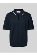 Koszulki męskie - Koszulka polo z rękawem o dł. 1/2 model MATTIS - Selected Homme - miniaturka - grafika 1