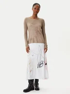 Sukienki - Desigual Sukienka codzienna Kala 25WWVK25 Biały Slim Fit - miniaturka - grafika 1