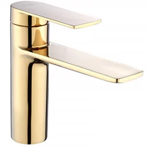 Rea B9981 Storm Gold Bateria umywalkowa niska - Baterie umywalkowe - miniaturka - grafika 1