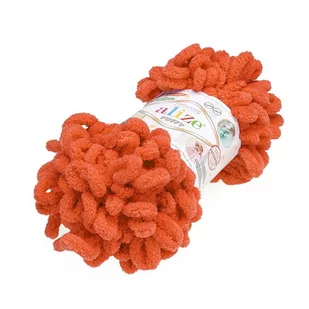 Włóczka Dziecięca Alize Puffy Nr 766 Neonowy Pomarańcz - Pasmanteria - miniaturka - grafika 1