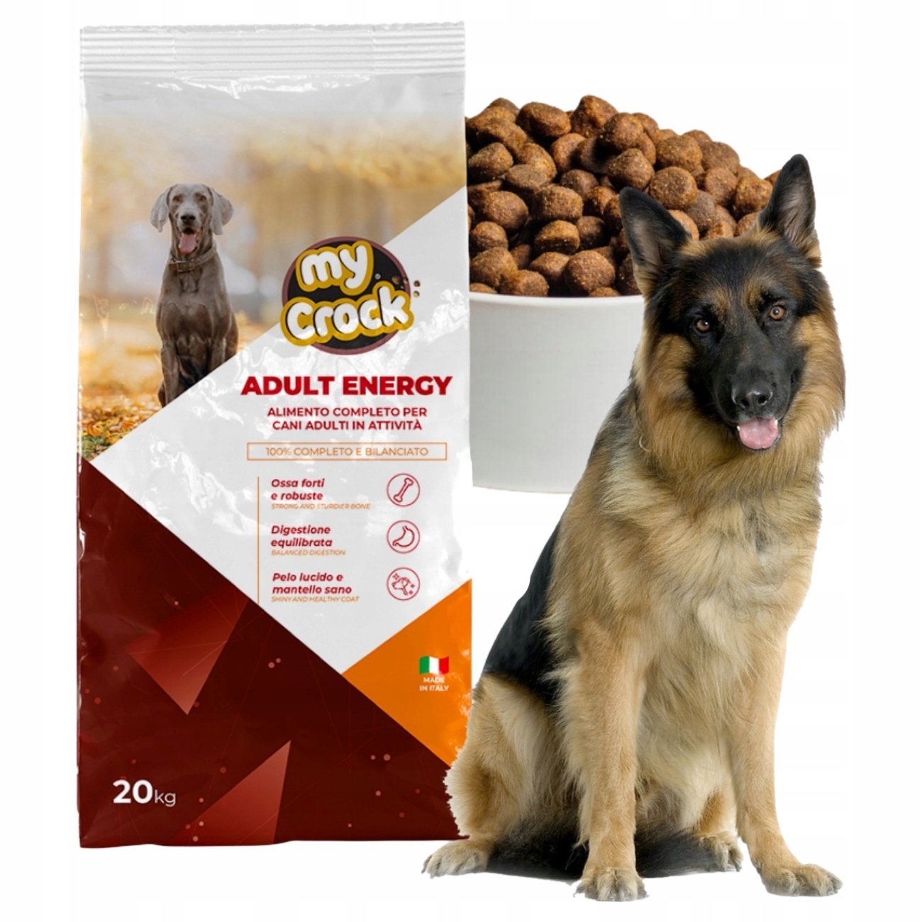 Mycrock Adult Energy Plus - Karma Sucha Dla Dorosłych Psów 20 Kg