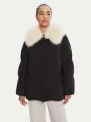 Kurtki damskie - Patrizia Pepe Kurtka zimowa 8O0194 A629 Czarny Regular Fit - miniaturka - grafika 1