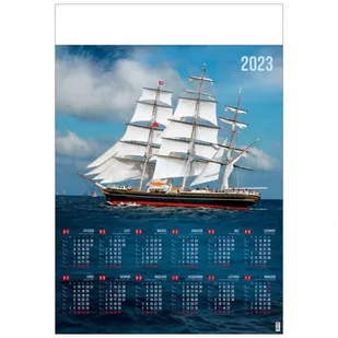 Kalendarz planszowy B1 CRUX 2023 żaglowiec /KPB1-315_KALENDARZ/ - Kalendarze - miniaturka - grafika 1