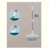 Inne - TEMU Ekstra długa magiczna szczotka z odłączaną głowicą, dwustronna silikonowa szczotka, trwała plastikowa rękojeść, odpowiednia do twardych podłóg i - miniaturka - grafika 1