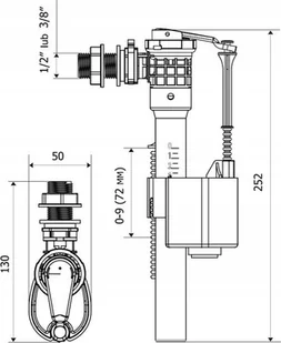 KK-Pol ZN3/118/0/T ZAWÓR PŁYWAKOWY 3/8 ZN3 POM PLASTIK WATER-STOP // Z.PŁ.T.PB-3/8-ZN3-POM - Akcesoria do armatury i ceramiki - miniaturka - grafika 1