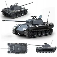 Klocki - KLOCKI wojskowe CZOŁG konstrukcyjny 1180 EL. model TANK + figurki (KL28) - miniaturka - grafika 1