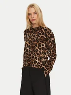 Swetry damskie - JOOP! Sweter 58 JW244KN343 30043958 Brązowy Loose Fit - miniaturka - grafika 1