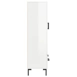 Wysoka szafka, biała z połyskiem, 69,5x31x115 cm Lumarko! - Szafki do salonu - miniaturka - grafika 8