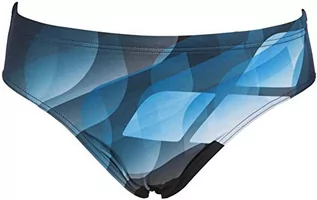 Kąpielówki męskie - ARENA Arena męskie majtki kąpielowe Mirrors wielokolorowa Black-turquoise 5 - grafika 1